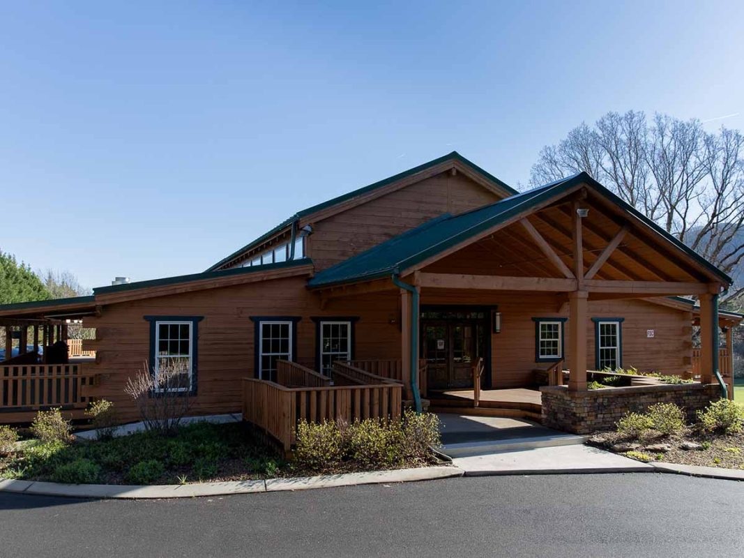 The front of Embark Behavioral Health's short-term residential treatment center in Benton, Tennessee.