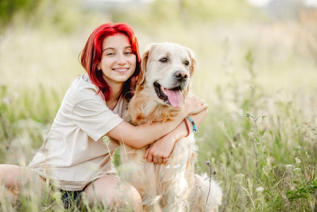 Teen who went to a Residential Treatment Center with Canine Therapy at Embark Behavioral Health.