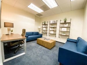 OPI individual therapy office for young adults with anxiety, depression, and OCD.