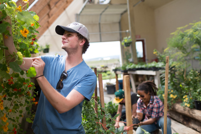Teens at residential program use gardening to help them with their anxiety and depression.