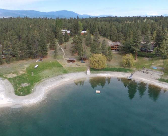Lake next to the Chrysalis therapeutic boarding school for girls in Eureka, Montana.