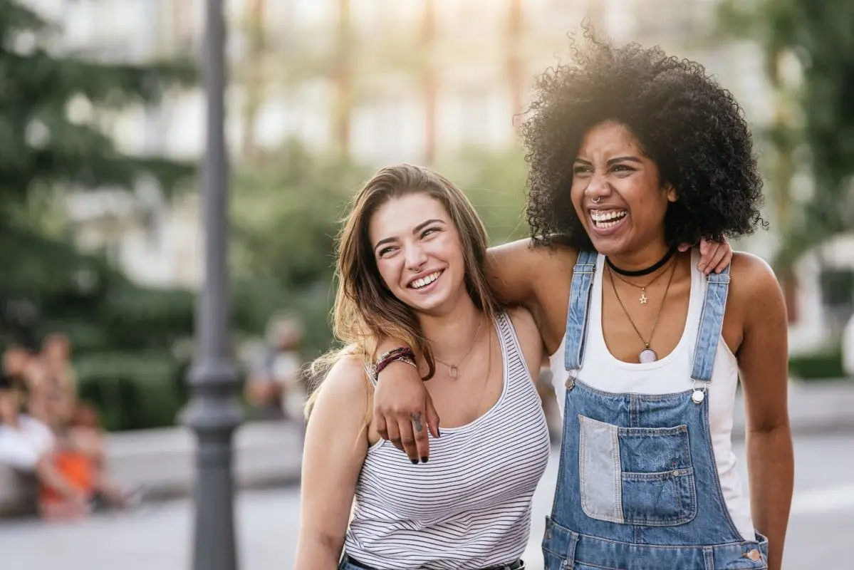 Teen and young adult girl after receiving mental health treatment at Embark Behavioral Health.